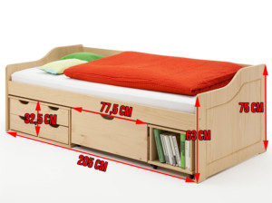 Funktionsbett SENTA Maße